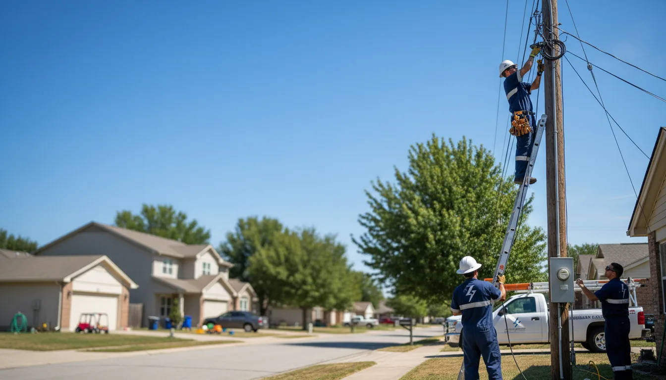 Residential electrician providing installation services in Fort Smith, AR